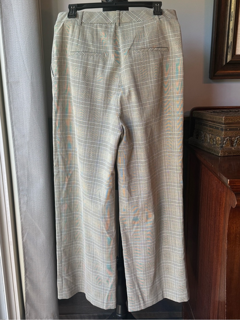 H&M Plaid Wide Leg Pants Sz 10 EUC - Picture 2 of 6